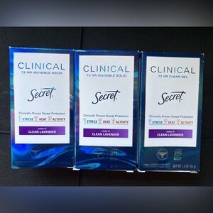 SECRET CLINICAL DEODORANT 3ct BUNDLE